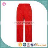 Women Clothing Latest Fashion Pleated Casual Red Fashion Pant Jogger Pant thumbnail-1
