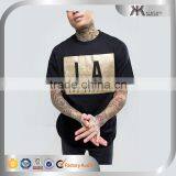 China Factory OEM Service Short Sleeve Cotton Front Gold Printing t Shirts thumbnail-1