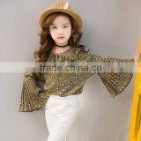 S17359A Summer Latest Design Girls Top Fashion Ruffle Blouse Designs thumbnail-1