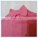 OEM Cotton Children Girls Long Sleeve Shirt, Girls Boutique t Shirt With Bowknot on Shoulder thumbnail-4