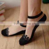 Amazing Free Size Womens Short Sock Women Lady Girl Summer Thin Transparent Crystal Silk Socks thumbnail-2