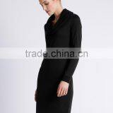 Cowl Neck Shift Dress thumbnail-1