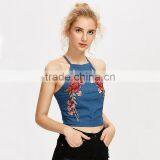 Embroiedered Design Secy Tank Top, Ladies Fashion Cami Clothing thumbnail-4