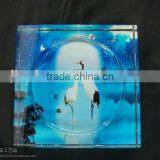 Engraved Crystal Glass Ashtray thumbnail-1