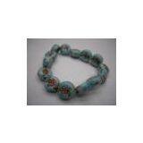 China (Mainland) Hand-painted Pottery Bead Bracelet