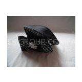 Cute Exquisite Special Occasion Black Lady Church Hats , Big Mushroom Crown