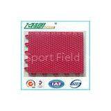 Custom PP Interlocking Rubber Floor Tiles High UV Resistant Anti Aging With Holes