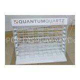 White Metal Tile Display Racks Counter Powder Coating With 8 Layer thumbnail-1