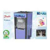 Soft Serve Frozen Yogurt Equipment For Buffet Restaurant, 3 Flavor Yogurt Ice Cream Making Machine