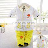 Ladybug Embroidered Baby Girl Organic Cotton Toddler Pajamas thumbnail-3