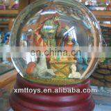 nativity insert trasparent water globe ball for christmas