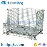 Stacking Folding Warehouse Heavy Duty Wire Mesh Container for Cargo Storage thumbnail-2