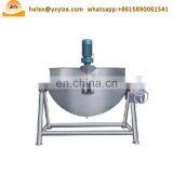 Commercial Electric Steam Gas Jacketed Cooking Kettle Pot With Agitator Mixer thumbnail-3