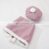 Pet Cat Clothes Cape Christmas England Beret Garfield Woolen Pink Cloak Ladyfied thumbnail-4