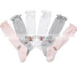 Носки для маленьких принцесс на колени однотонные, повседневные носки для танцев. 3 цвета для детей от 0 до 3 лет