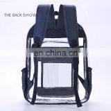 New Cold Resistant Transparent Waterproof PVC Backpacks Beach Clear Backpack thumbnail-6