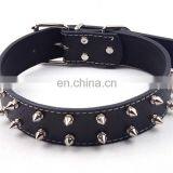 Eco-friendly New Products Most Popular Pet Punk Style Big Dog PU Rivet Collar thumbnail-3