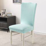 Burgundy Brushed Stretch Dining Room Chair Covers Soft Removable Dining Chair Slipcovers thumbnail-5