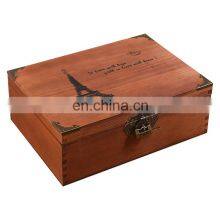 Luxury Simple Design Custom Printing Wooden Jewelry Boxes With Padlocks thumbnail-5