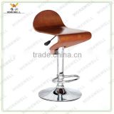 WorkWell stainless steel wooden swivel bar stools(Kw-B2149)