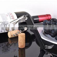 Customised Vertical Tabletop Personal Stainless Steel Corkscrew Handle Plastic Bottle Red Wine Opener thumbnail-1