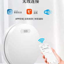 CE Certified Graffiti Smart, WiFi Fire Smoke Alarm, Home Wireless Smoke Detector, Audible and Visual Alarm Sensor/alarm(wechat:13510231336) thumbnail-3