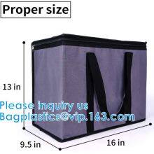 Reinforced Food Delivery Insulated Cooler Bag, Promotional Custom Recyclable Aluminum Foil Picnic Insulated Lunch thumbnail-4