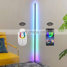 Modern Nordic 140cm Remote Control Standing Multicolor Rgb Led Stand Tripod Corner Floor Lamp Light For Drop Shipping thumbnail-1
