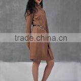 2016 Made in China Hot Sale Wool Women's Coat Wholesale Price Keep Warm Ladies Long Coat Design thumbnail-6