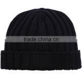 High Quality Multi Color Acrylic Knitted Beanie Caps With Woven Label thumbnail-4