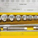 15 PCS 3/4" DRIVE BI-HEX CARBON STEEL SOCKET SET.