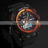 2015 Brand New High quality red silicone dual time watch digital watch kids child boy wrist watch WS071