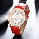 Sexy red hand watch for girl, cheap leather watches women                        
                                                Quality Choice