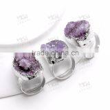 Direct Sale Luxury Purple Mood Ring, Nice Gift Natural Stone Jewelry thumbnail-4