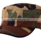 hot sale camouflage military cap, multi-panel cap with printing
