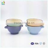 Large Ceramic Bowl With 2 Handles thumbnail-1