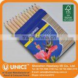 3.5" Wooden Barrel Mini Colored Pencil thumbnail-1