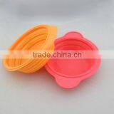 Folding Latest Silicone Bowl Exquisite Silicone Pet Bowl With Your Own Logo Silicone Bowl Many Colors Available thumbnail-4