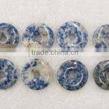 Wholesale Gold Spot Sodalite Donut Gemstone thumbnail-1