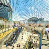 Stainless Steel Frame Glass Curtain Wall for Shopping Mall