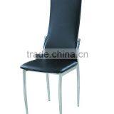 Balck PVC Seat & Back Metal Tube Dining Chair thumbnail-1