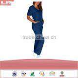 Fashion Natural Uniforms Women's Mock Wrap Scrub Set Nurse Uniform