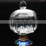 Nice Crystal Glass Candy Jar With Lit Sugar Stock