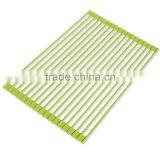 Drain Dishes Kitchen Heat Protect Durable Over the Sink Roll Up Drying Mat thumbnail-1