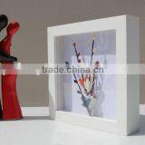 cheap wholesale art 3D deep photo frame wooden shadow box frame