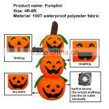 New Tall Led Light Inflatable Tractor Lighted 3 Wire Pumpkin Stacked Commercial Halloween Decoration thumbnail-2