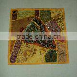 Indian Cushion Covers Patchwork Yellow