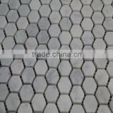 White marble mosaic for bathroom wall tile