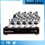 Looline Wireless Home Alarm 9Ch 960P Wifi IP Camera With NVR Kit IR20 Distance