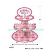 Cupcake Pink Party Cake Stand for Birthday Quality Choice